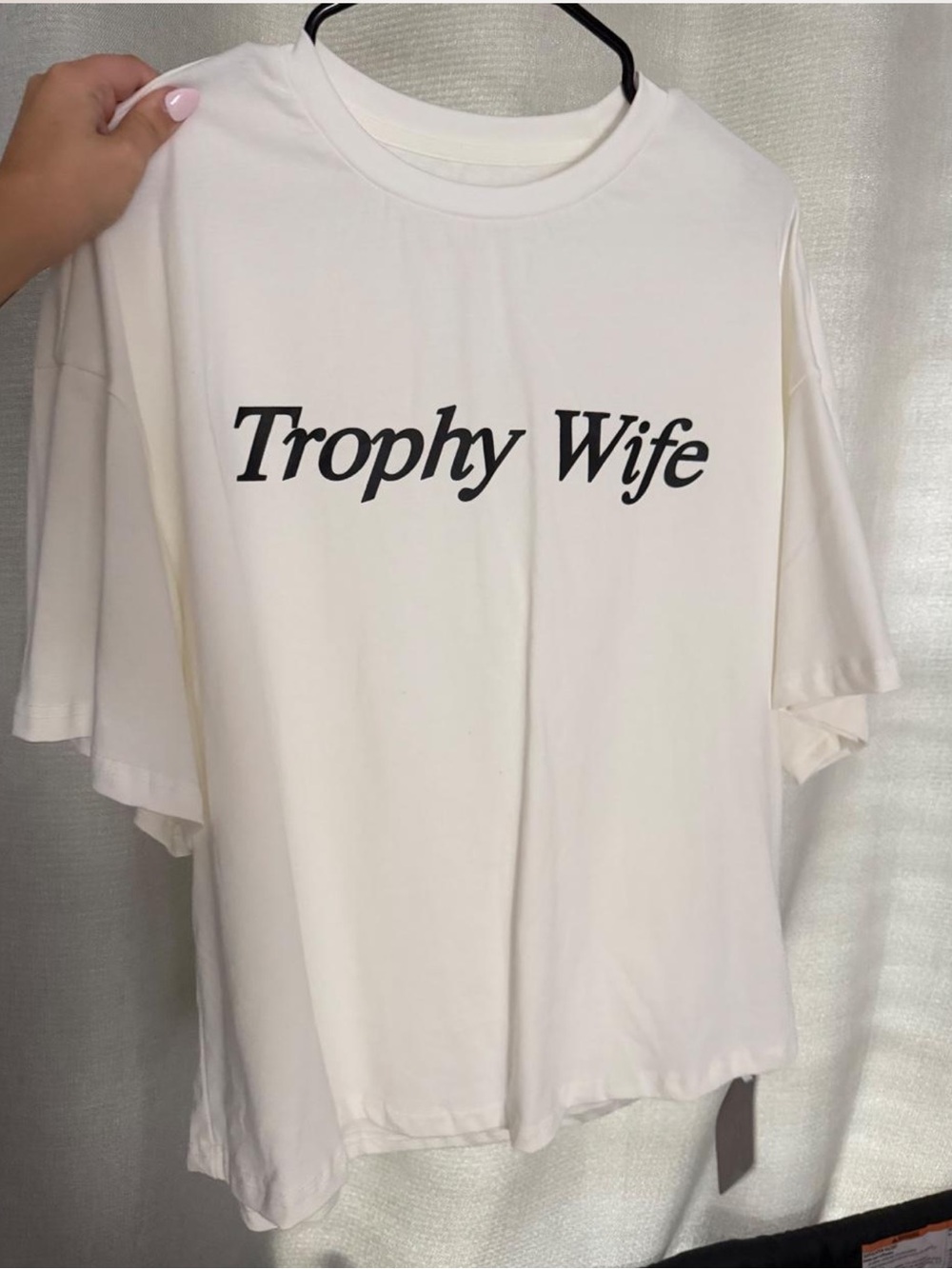 Missguided + White 'Trophy Wife' Graphic Tee